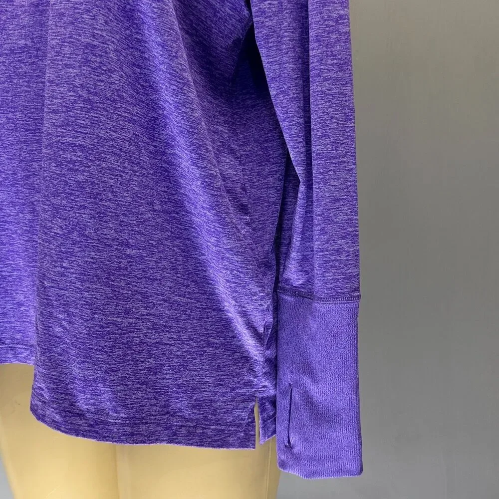 Nike Running Dri-FIT Purple Heather Quarter-Zip Top | Women’s 3X